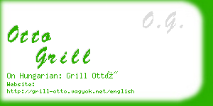 otto grill business card